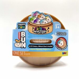 Crazy Fun® Rainbow UV Colors Mystery Squishy Bun Mystery Dumpling Set